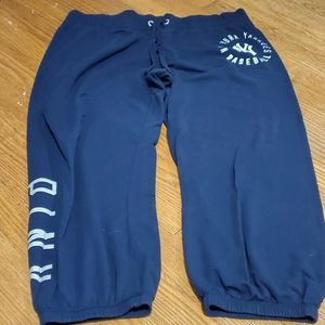 Pink capri sweat pants